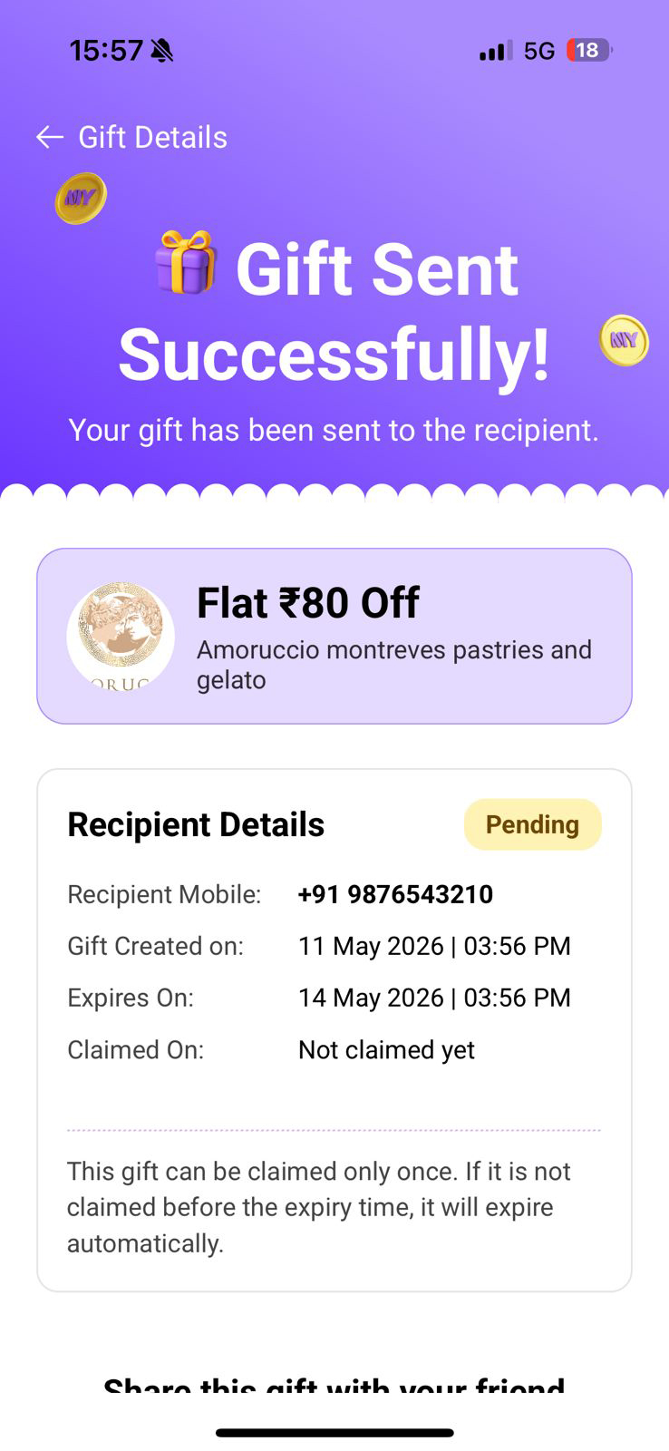 🎟️ How to Send a Voucher 5